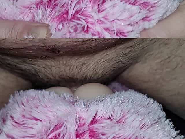 Stuffing my teddy bears vagina