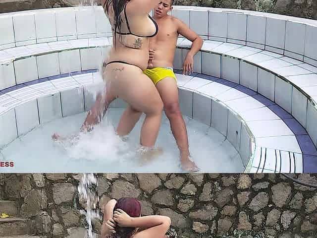 UN DELICIOSO SQUIRT EN EL JACUZZI CON UNA POLLA SABROSA