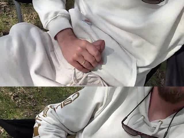 Eating My Cum After Eating Twat Camping Behind the Scenes