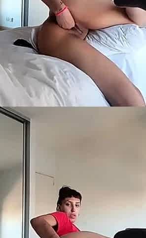 Anessa adorable brunette teen fingering and fisting pussy