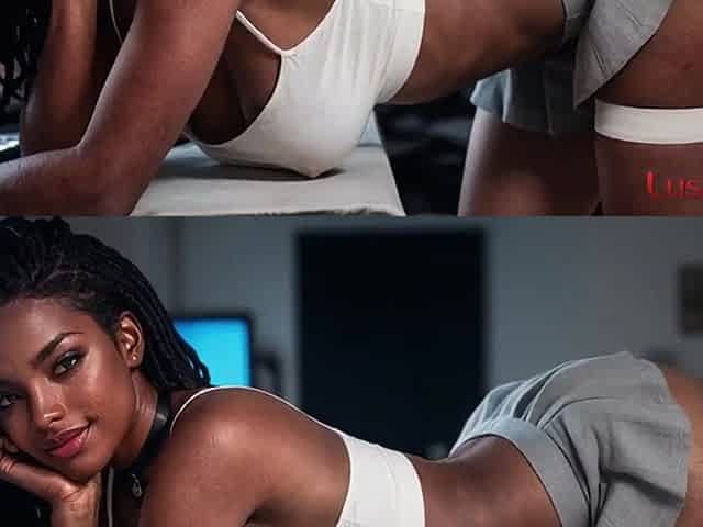 An black streamer allowed herself to be cummed on for a donation [AI]