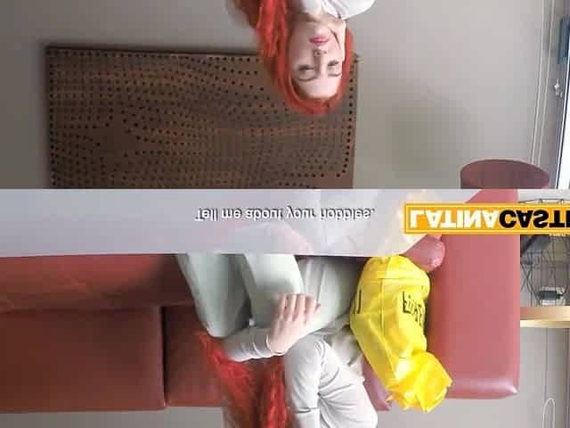 Cute 18yo Redhead Colombian Blows Casting Agent To Get Booked