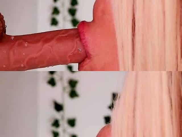 Slow and Fast Sensual Blowjob - Amateur Teen Solo