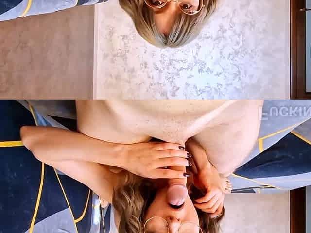 My shy nerdy classmate made me cum twice