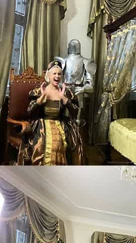 European busty blonde Tarra White masturbating