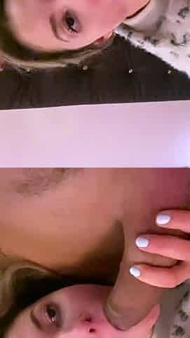Petite Sweet Angel likes to suck huge cock