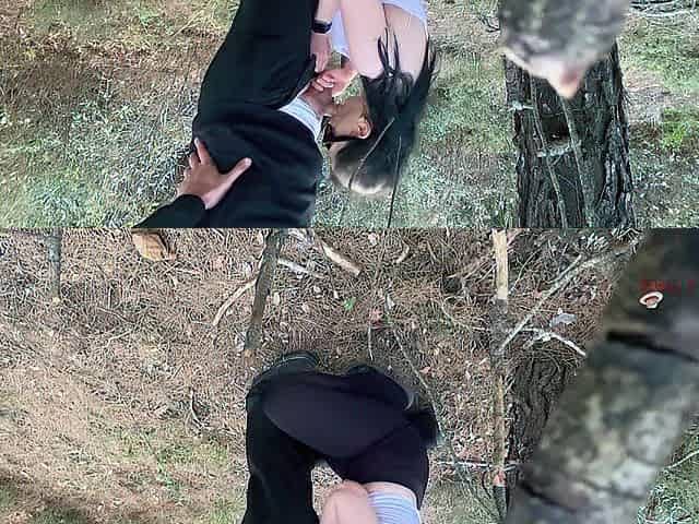 Oral job and sex in the forest during lunch break