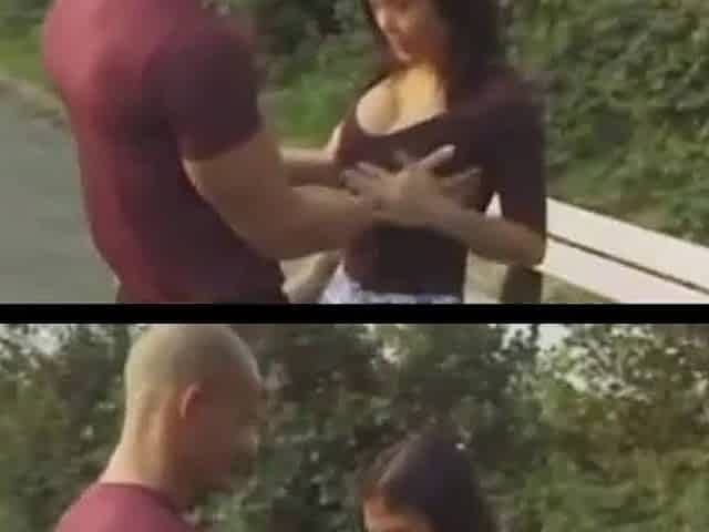 Asian Amateur Couple's Outdoor Fun