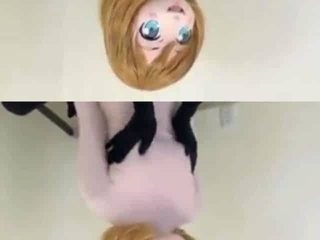 two women fetish latex asslicking and anal mff