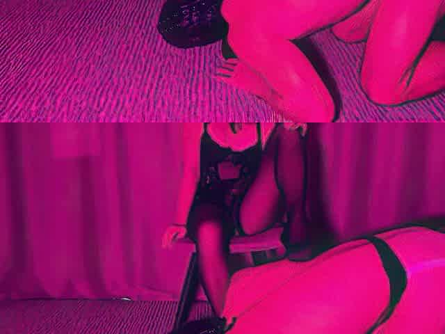 This guy worshiped his mistresse's feet. Pegging on a chair.