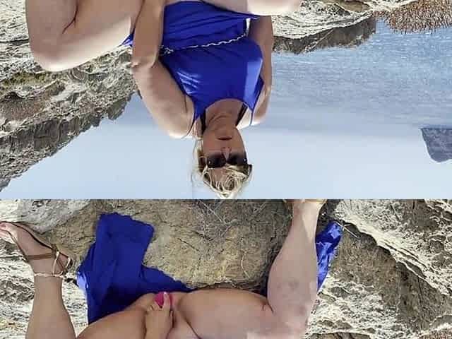 Public Squirting Orgasm by Horny Amateur MILF