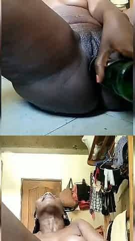 Black Slut MILF Backwards Squirt