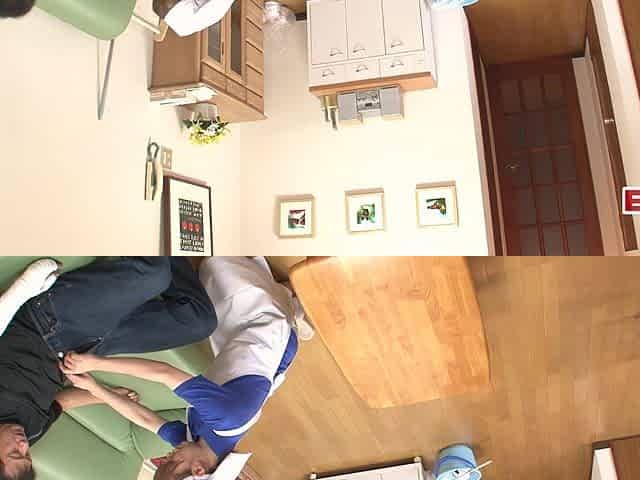 Hairy Japanese teen cleaning lady fucked in the pussy
