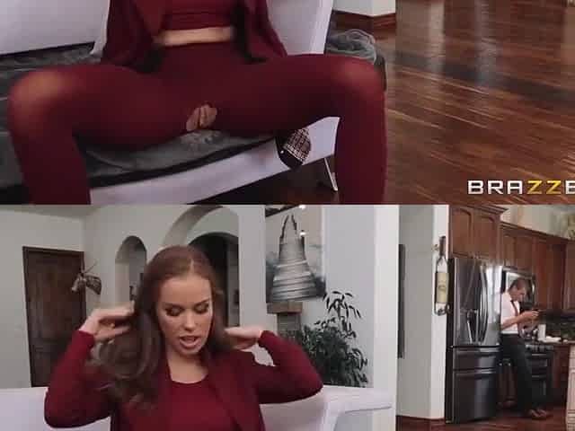 Violet Monroe, Megan Rain And Xander Corvus - Sexy Babe Gets Fucked Through The Hole In Her Tights