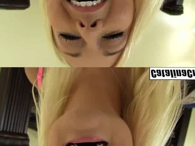 LICENSED TO BLOW Mike Hunt Tests Her Mouth Valerie White