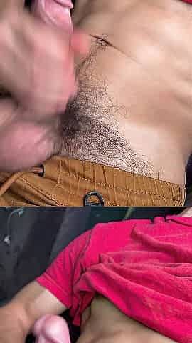 POV Edging Massive Spunk fountain ? Solo Boy Masturbation ? in Car