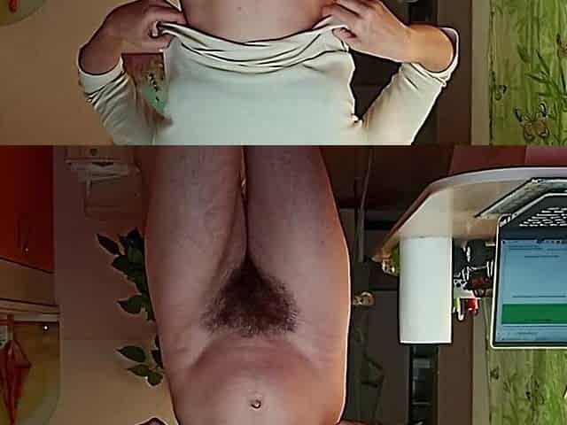 Hairy Legs, Ass Hole and Pussy Spread