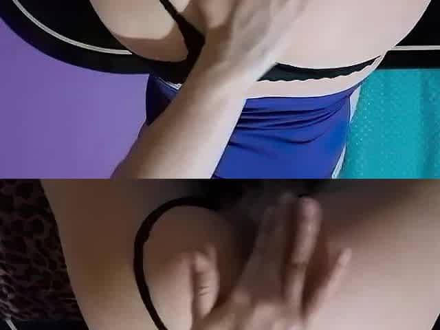 Sola en casa con vibrator grande