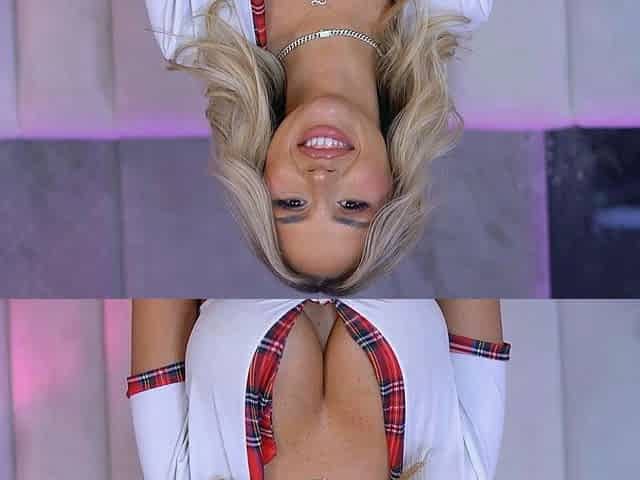 BLONDE LATIN TEEN SCHOOL GIRL, SELENA, STRIPSNAKED EXPOSING
