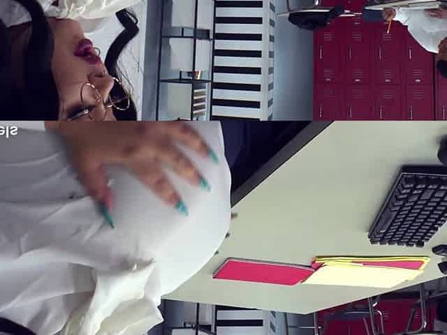 Bulky Teacher Chloe Klein Fucks Her Hung Ebony Student JM1243