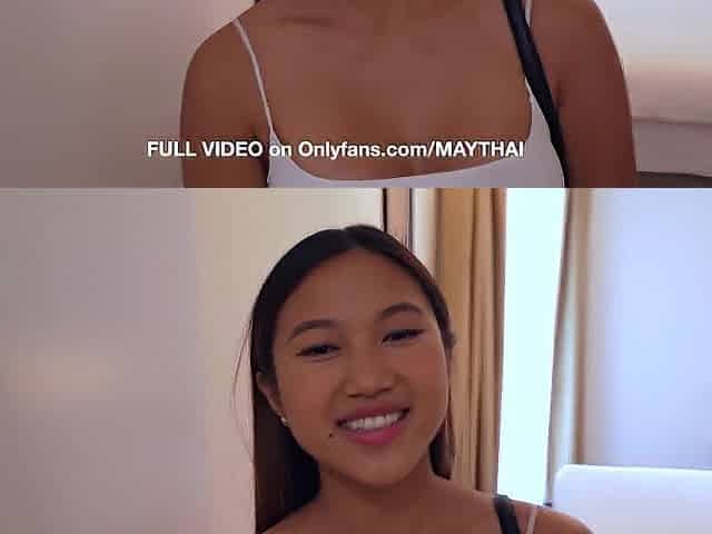 May: Thai-Italian swap student gets a facial jizz flow by a fake agent for a discount