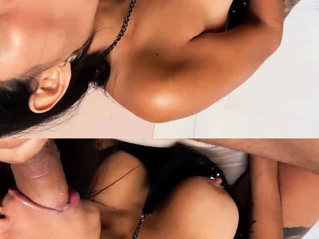 Latina Swallows Cum After Rough Facefuck