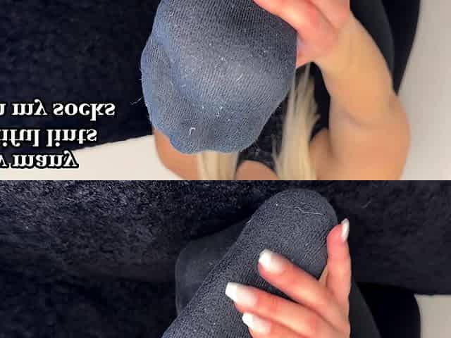 Busty blonde in foot fetish porn