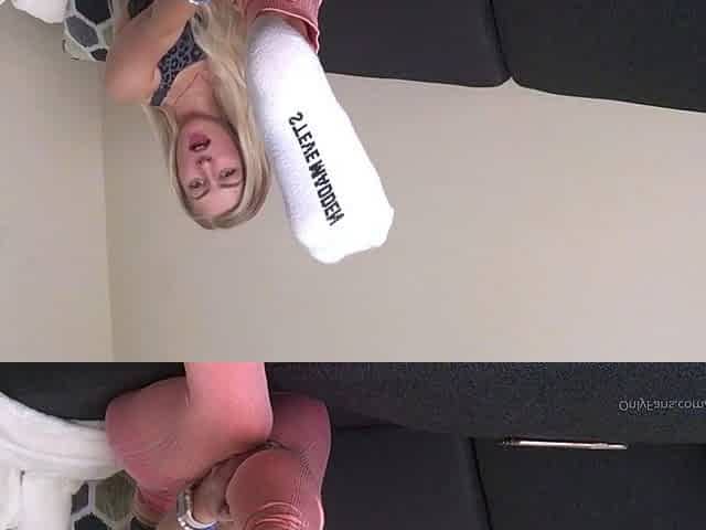 Close up foot fetish on cam