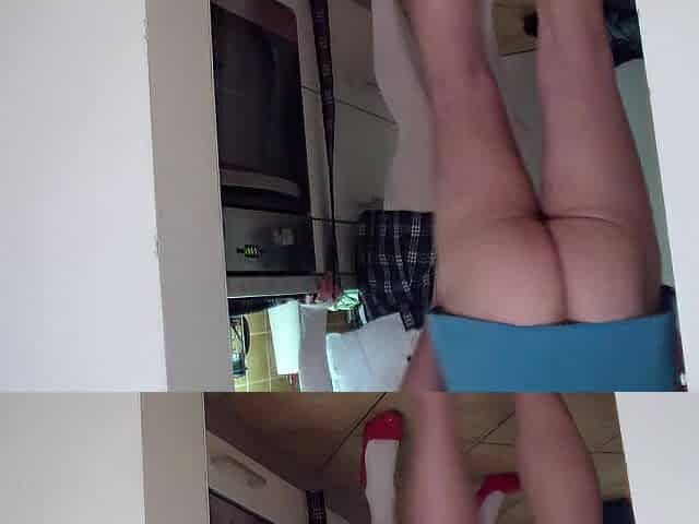 Youthful hawt maid screws in the kitchen with her boss