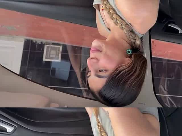Girlfriend's friend thanks him for giving her a ride with a blowjob