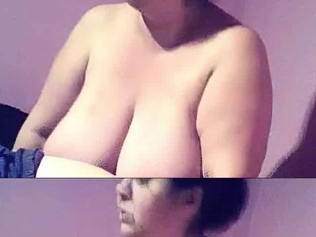 Big-Titted Mature Lesbian and a Young BBW Amateur Get It On