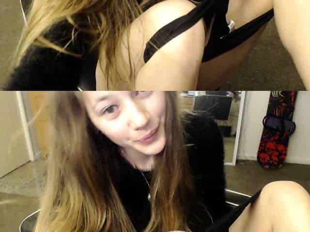 Amateur Webcam Teen Flashes Masturbates