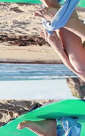 Yoga on the Naked Beach