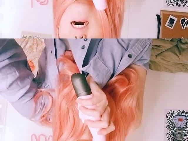 Redhead teen solo anal masturbation with sex toy