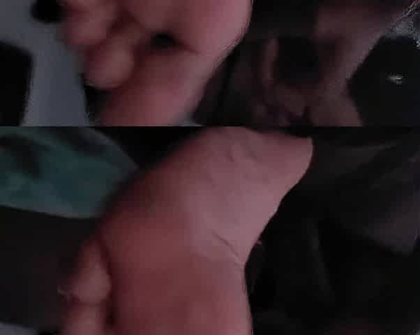 1023FEET step sibling gives tugjob with soft soles