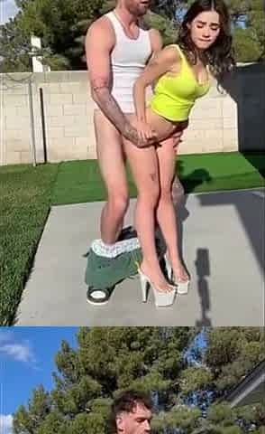 Perfect Stepsister Outdoor Quick Fuck - Jordan Pryce And Katy Caro