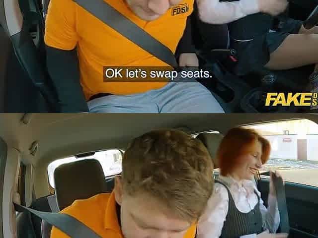 I screw a hawt ginger chick to validate her licence - Fake Driving School