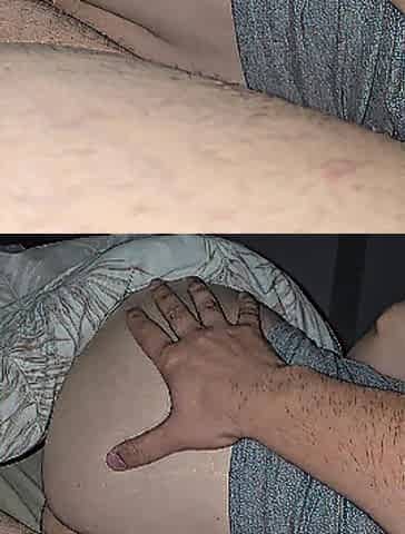 Step mama butt get slapped by step son bare in couch near her booty