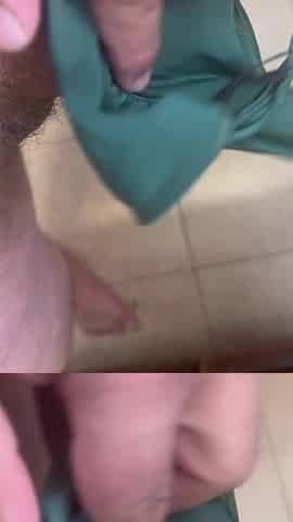 Masturbating with neighbors pants in the baths