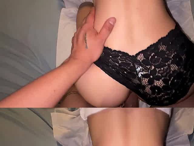 Mi culona empinada recibiendo tremendo anal mientras se mete los dedos, gime riqusimo.