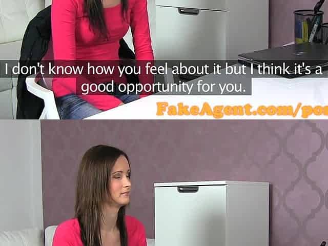 Super skinny amateur gets roughly fucked at a casting call