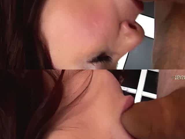 Seeing His Big Ass Girlfriend Masturbate Made Him Aroused So