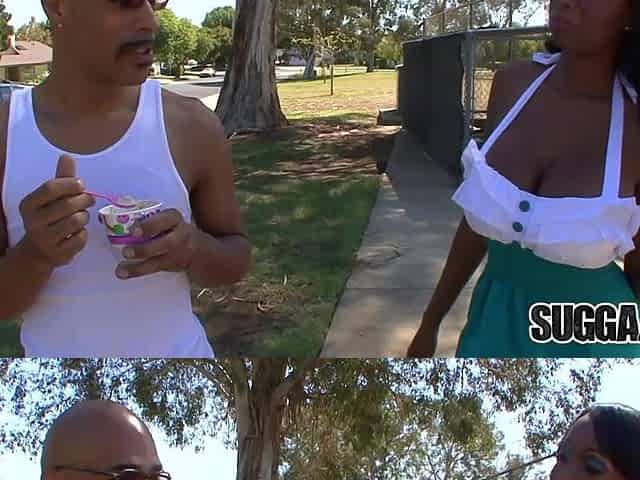 Large Breasts and Booty Black Codi Bryant Merits a BBC