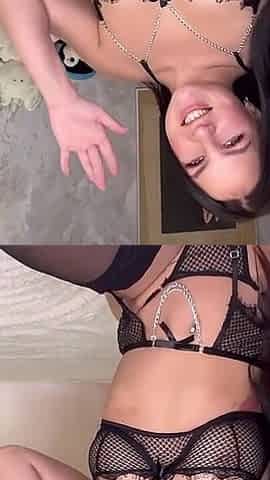 I Masturbate My Tight Pussy with a Vibrator and an Elastic Dildo to Orgasm