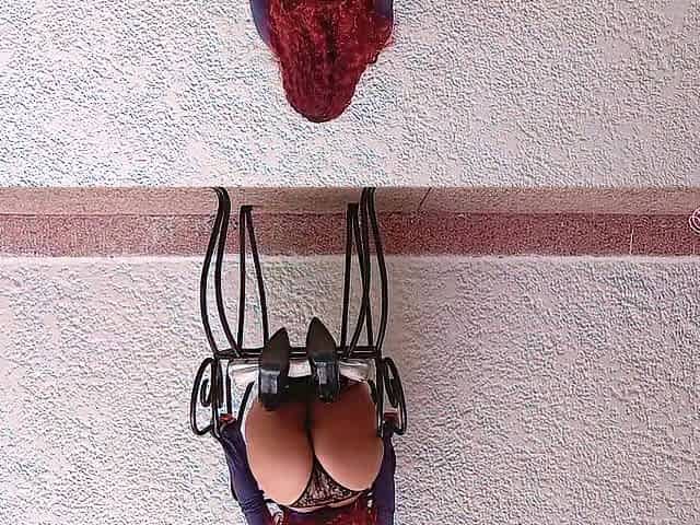 Hawt Redhead Latin babe Wore Heels To The Pool For Pictures... But Ended Up Taking It Anal