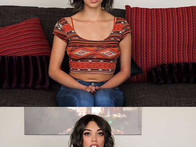 Busty brunette solo masturbation