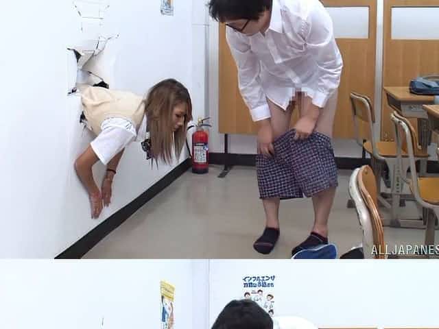 Looks like both halves of Aika's boy will get some pleasure!