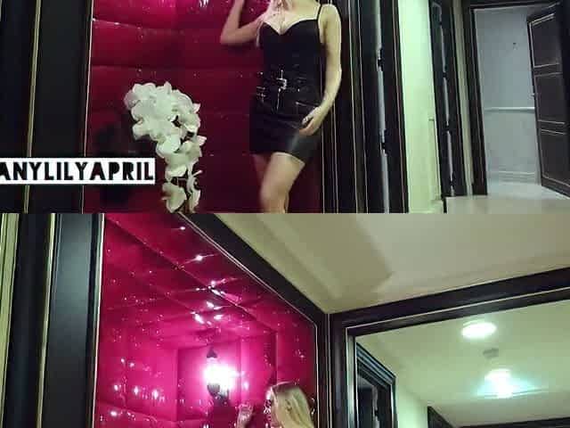 Amateur blonde tres sexy lingerie anal