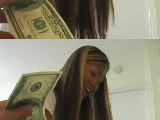 Asian masseuse strokes his cock for money