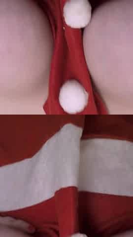 Christmas Titfuck, Quick Cum